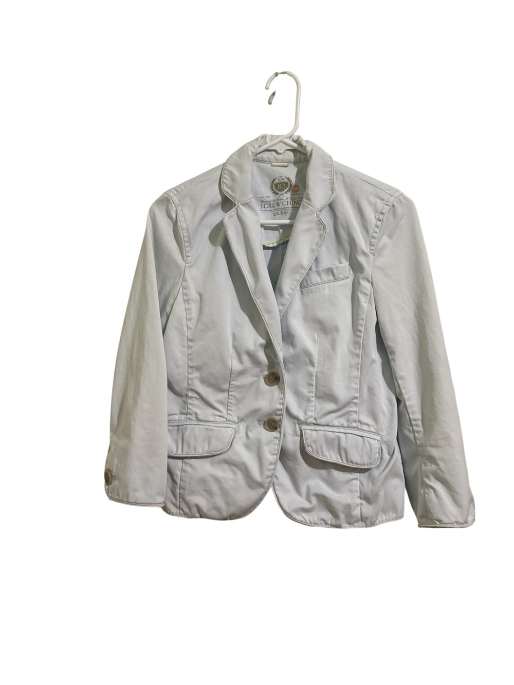 J. Crew pale blue Women's Cotton-Blend Chino Blazer